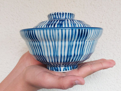 Shima Donburi bowls with lids x2